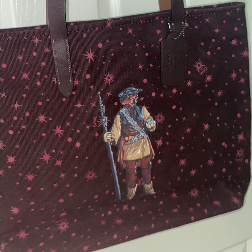 Star Wars x Coach Tote With Starry Print